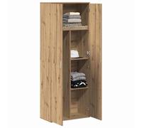 vidaXL Aparador Alto Roble Artesanal 70 x 33.5 x 180 cm, Mueble Rectangular Moderno, Armario Funcional para Sala, Mucho Espacio, Madera, versátil aparador