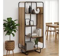 vidaXL Aparador alto Roble artisan 60 x 37.5 x 144 cm