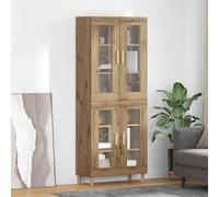 vidaXL Aparador alto Roble artisan 69,5 x 34 x 180 cm
