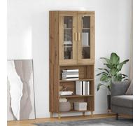 vidaXL Aparador alto Roble artisan 69,5 x 34 x 180 cm