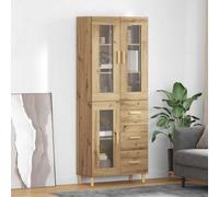 vidaXL Aparador alto Roble artisan 69,5 x 34 x 180 cm