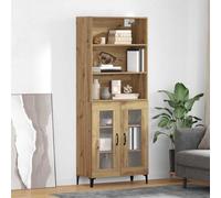 vidaXL Aparador alto Roble artisan 69,5 x 34 x 180 cm