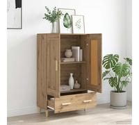 vidaXL Aparador alto Roble artisan 70 x 31 x 115 cm