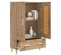 vidaXL Aparador Alto Roble Artisan 70 x 31 x 115 cm