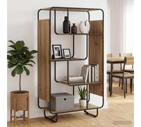 vidaXL Aparador alto Roble artisan 80 x 37.5 x 144 cm