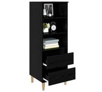 vidaXL Aparador Alto Roble Negro 40 x 36 x 110 cm Madera de ingeniería