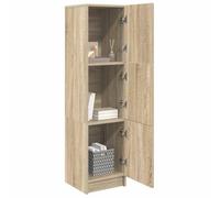 vidaXL Aparador Alto Roble Sonoma 31.5 x 32 x 122.5 cm, Mueble Moderno, Rectangular, estantería para Sala, Armario práctico, diseño Minimalista, decoración Chic