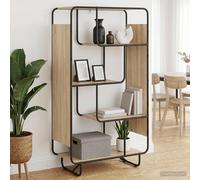 vidaXL Aparador alto Roble Sonoma 80 x 37.5 x 144 cm