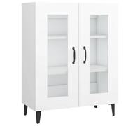 vidaXL Aparador Armario Auxiliar Alacena Mesa Consola Entrada Pasillo Vestíbulo Recibidor Mueble de Madera Contrachapada Blanco 69,5x34x90 cm