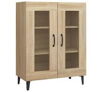 vidaXL Aparador de madera contrachapada roble Sonoma 69,5x34x90 cm