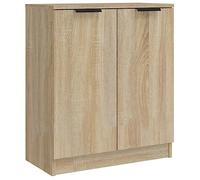 vidaXL Aparador Armario Auxiliar Alacena Mesa Consola Entrada Pasillo Vestíbulo Recibidor Mueble de Madera Contrachapada Roble Sonoma 60x30x70 cm