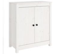 vidaXL Aparador Armario Auxiliar Alacena Mesa Consola Entrada Pasillo Vestíbulo Recibidor Mueble de Madera Maciza de Pino Blanco 70x35x80 cm