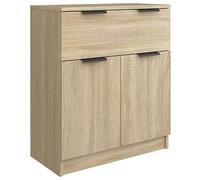 vidaXL Aparador Armario Auxiliar Alacena Mesa Consola Entrada Pasillo Vestíbulo Recibidor Mueble de Madera Contrachapada Color Roble Sonoma 60x30x70cm