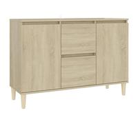 vidaXL Aparador, Armario Auxiliar de Almacenamiento, Mueble de Libros, Aparador para Salón Pasillo Hogar, Madera de Ingeniería Roble Sonoma