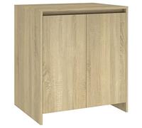 vidaXL Aparador Armario Auxiliar Lateral Alacena Sala de Estar Almacenaje Organizador Salón Dormitorio Contrachapada Color Roble Sonoma 70x41x75 cm