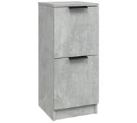vidaXL Aparador Armario Mueble Salón Sala Almacenaje Flotante Dormitorio Cajón Entrada Estante Doméstico Madera Contrachapada Gris Hormigón