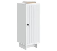 vidaXL Aparador Blanco 33 x 34,5 x 90 cm Madera de ingeniería, Aparador Vintage, Mueble Práctico, Buffet para Sala, Diseño Rectangular, Gran Espacio, Unidad Atemporal