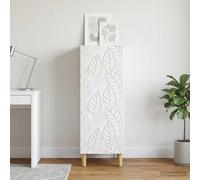 vidaXL, aparador blanco, 33 x 34,5 x 90 cm, material de madera