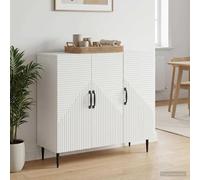 vidaXL, aparador blanco, 89 x 34,5 x 80 cm, fabricado en material de madera
