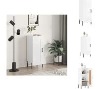 vidaXL, aparador blanco brillante, 34,5 x 34 x 90 cm, material de madera, - Aparadores