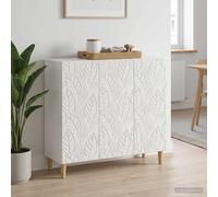 vidaXL Aparador Blanco Brillante 89 x 34,5 x 80 cm
