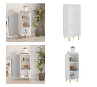 vidaXL, aparador blanco de 34,5 x 32,5 x 90 cm, fabricado en material de madera. - Aparador - Aparadores - Mueble auxiliar alto - Armario