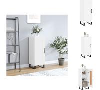 vidaXL, aparador blanco de 34,5 x 34 x 90 cm, fabricado en material de madera. - Aparadores