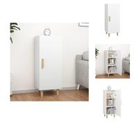 vidaXL, aparador blanco de 34,5 x 34 x 90 cm, fabricado en material de madera. - Aparadores