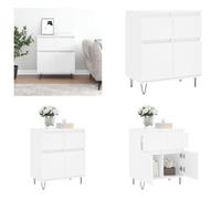 vidaXL, aparador blanco de 60x35x70 cm, fabricado en material de madera. - Aparador - Aparadores - Cómoda - Buffet