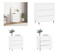 vidaXL, aparador blanco de 60x35x70 cm, fabricado en material de madera. - Aparador - Aparadores - Estantería - Buffet