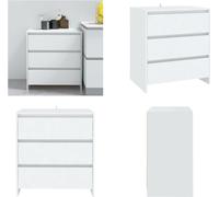vidaXL, aparador blanco de 70x41x75 cm, fabricado en material de madera. - Aparador - Aparadores - Aparador tipo buffet - Mueble de almacenamiento