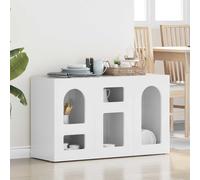 vidaXL Aparador brillante 100 x 35 x 59 cm Madera de ingeniería