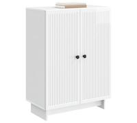 vidaXL Aparador Brillante 66 x 34,5 x 90 cm Madera de Ingeniería, Aparador Vintage Rectangular, Espacio Amplio para Sala, Mueble Moderno, Funcional y organizado