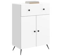 vidaXL Aparador Brillante 66 x 34,5 x 90 cm Madera de Ingeniería, Unidad Moderna para Sala, almacén Buffet, Gran Espacio, Elegante Organizador de Comedor