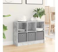 vidaXL Aparador con cajón Gris Concreto 73,5 x 22,5 x 53,5 cm