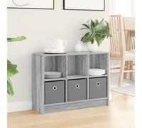 vidaXL Aparador con cajón Gris Sonoma 73,5 x 22,5 x 53,5 cm