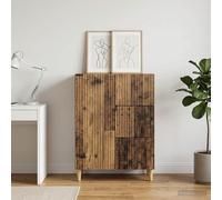 vidaXL Aparador con cajón Madera envejecida 66 x 34,5 x 90 cm