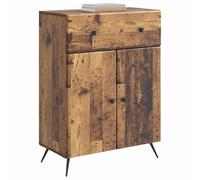 vidaXL Aparador con cajón Madera Envejecida 66 x 34,5 x 90 cm, Unidad Moderna para Sala, almacén Buffet, Gran Espacio, Elegante Organizador de Comedor