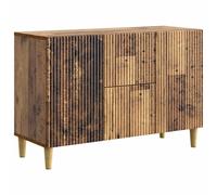 vidaXL Aparador con cajón Madera envejecida 89 x 34,5 x 60 cm