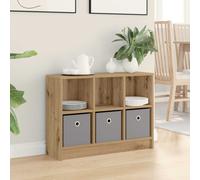 vidaXL Aparador con cajón Roble artesanal 73,5 x 22,5 x 53,5 cm