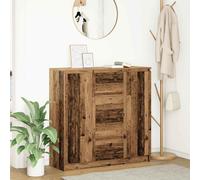 vidaXL Aparador con cajones madera vieja 100,5x35x98,5 cm