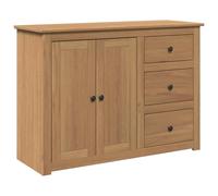 vidaXL Aparador con cajones Panama Madera Maciza Pino 112x40x80 cm