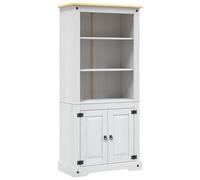 vidaXL Aparador Corona Range de Pino Mexicano Blanco 80x40x170 cm