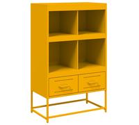 vidaXL Aparador de acero 68x39x111,5 cm en color Negro/Amarillo/Verde y más