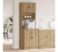 vidaXL Aparador de Cocina Roble Artisan 60 x 50 x 180 cm | El acabado de roble artesanal alegra cualquier lugar, Puedes ponerlo en cualquier sitio, no necesita soporte