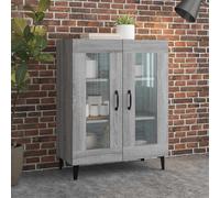 vidaXL Aparador Armario auxiliar Madera contrachapada Gris Sonoma 69,5x34x90 cm