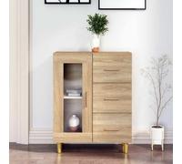vidaXL Aparador de madera de ingeniería roble Sonoma 69,5x34x90 cm