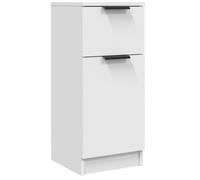 vidaXL Aparador de Mueble Armario Espacio Almacenamiento Auxiliar Salón Consola Cajones Teléfono en Casa Madera Contrachapada Blanco