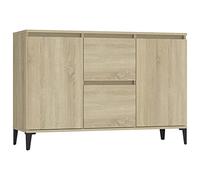 vidaXL Aparador de entrada auxiliar de contrachapada Roble Sonoma 104x35x70 cm