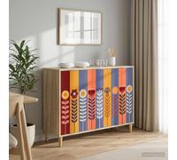vidaXL Aparador ESSEN Sonoma 102 x 33 x 75 cm Madera de ingeniería